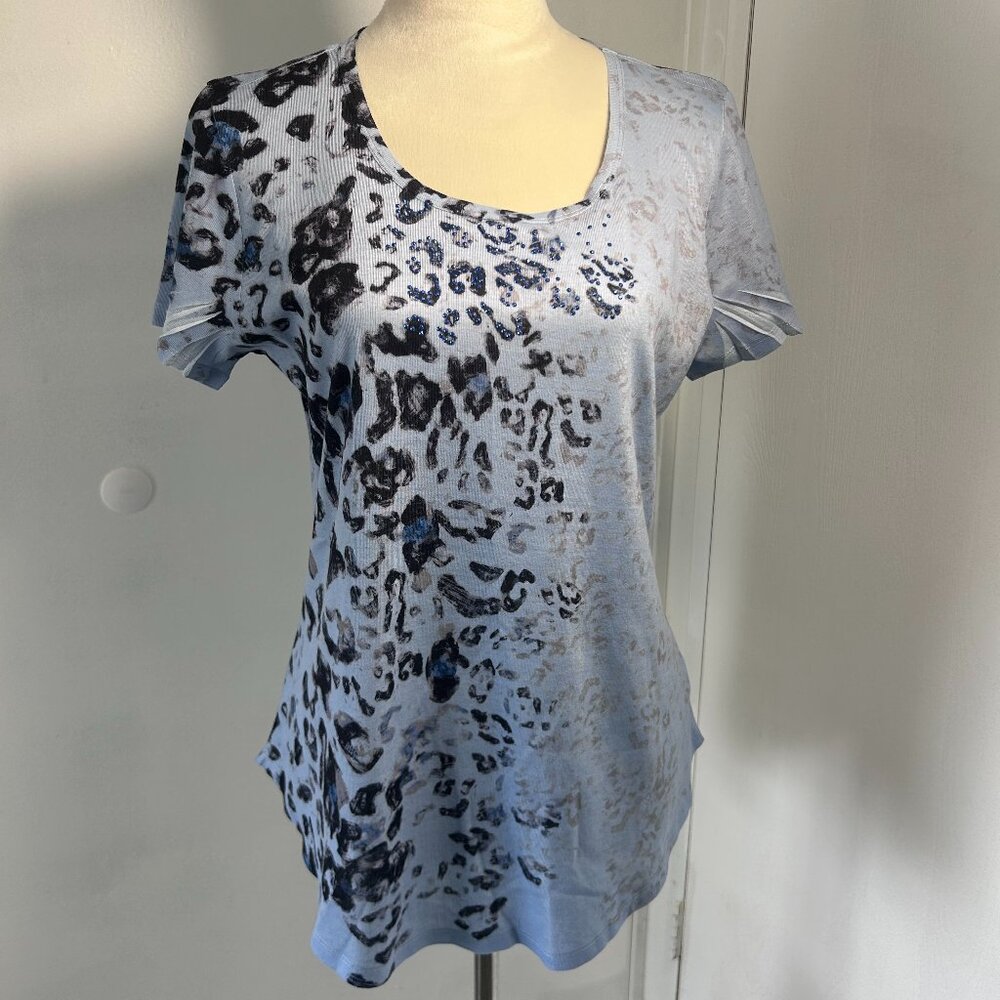 One World Cheetah Print Top